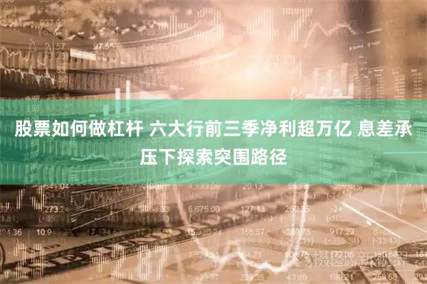 股票如何做杠杆 六大行前三季净利超万亿 息差承压下探索突围路径